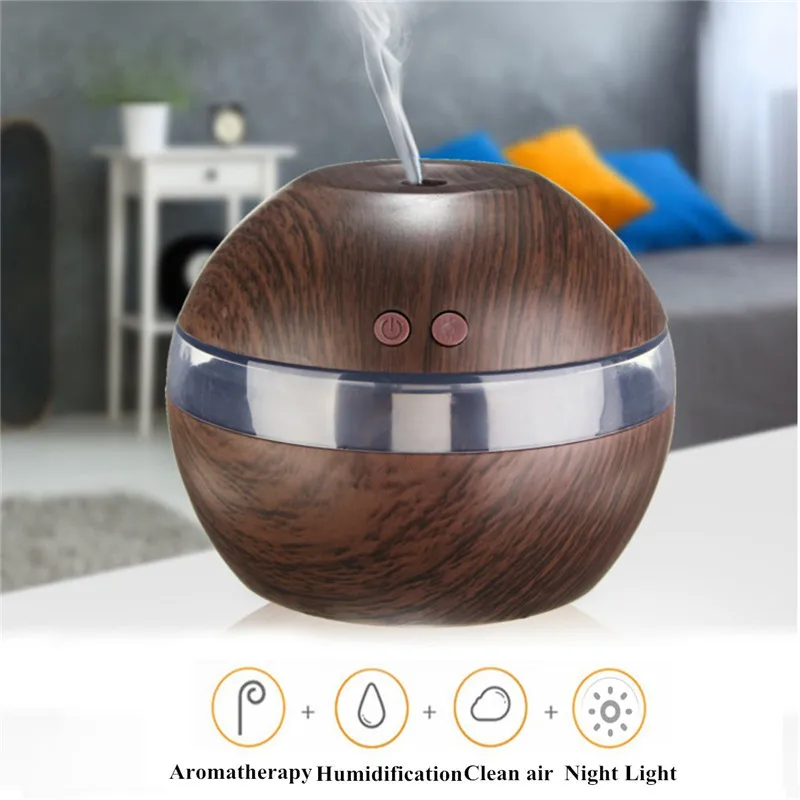 300ml Portable Desk Humidifier Ultrasonic Aroma Essential Oil