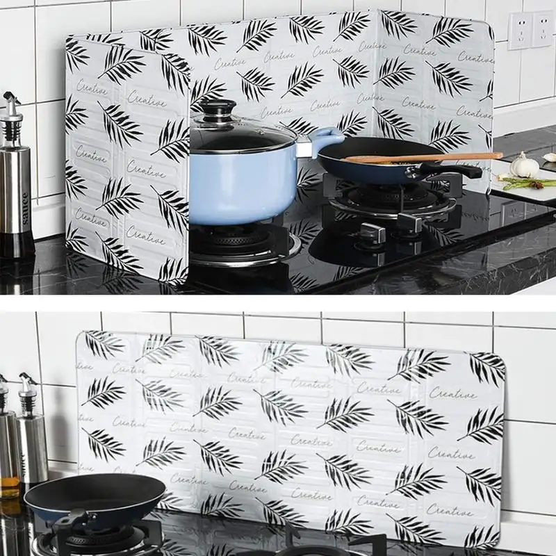 

1PCS Pastoral Patterned Aluminum Foil Resistant To High Temperature Insulation Oil Anti-oil Plate Kitchen Stove Top Oil Board