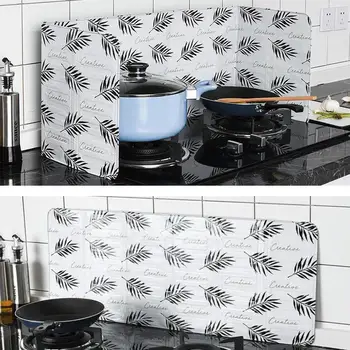 

1PCS Pastoral Patterned Aluminum Foil Resistant To High Temperature Insulation Oil Anti-oil Plate Kitchen Stove Top Oil Board