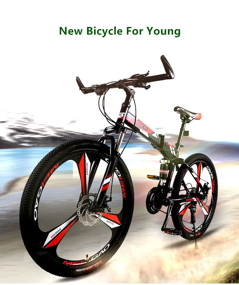 Новинка, карбоновая стальная рама, горный велосипед, 27 скоростей, 24/26 дюймов, колеса, складные, для велосипеда, мягкий хвост, для спорта на открытом воздухе, для горного велосипеда, MTB, Bicicleta