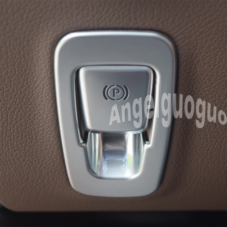 Angelguoguo Car electronic hand brake Trims frame sticker For Mercedes Benz GLC X253 Class C class W205  E class W213