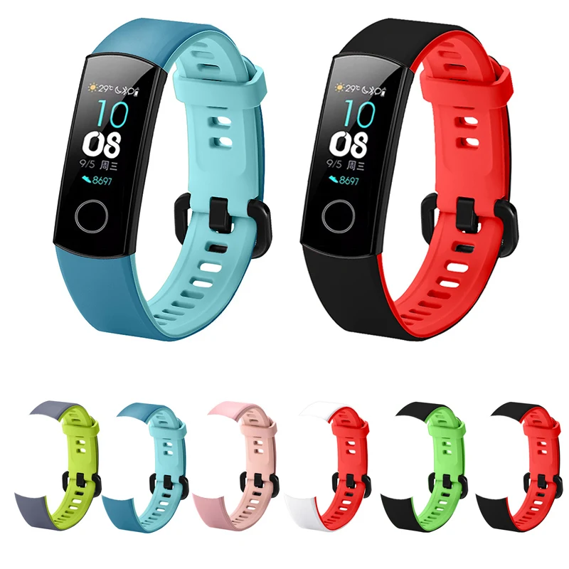 

New Colorful Silicone Strap For Huawei Honor Band 4 Smart Wristband Watch Band Replaceable Accessory For Huawei Honor Band 4