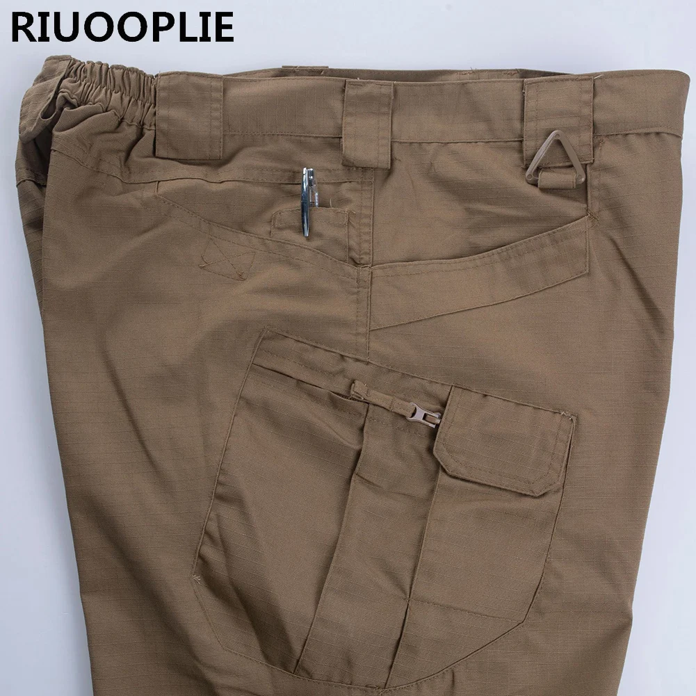 RIUOOPLIE Mens Cargo Pants Tactical Pants Military Army Casual Jogger Camo Multi Pocket Baggy Straight Trousers 5