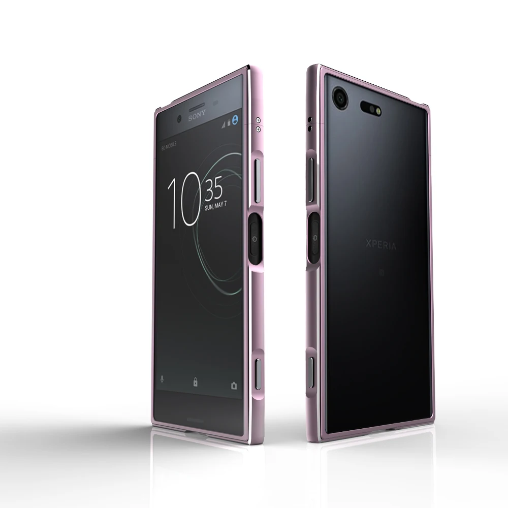 Металлический Чехол CELFONE для sony Xperia XA1 plus, бампер из алюминиевого сплава, металлическая рамка для sony Xperia XA1 plus, чехол 5,5 дюйма - Цвет: rose gold