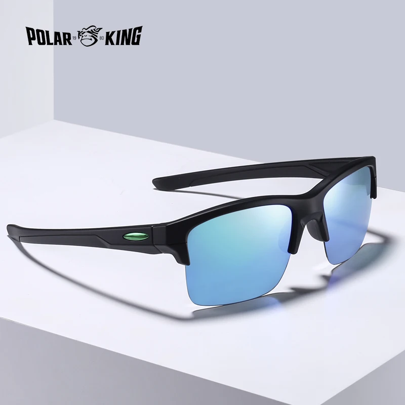 POLARKING Brand Design Vintage Sports Sunglasses Men Unisex Polarized TR90 Glasses Eyewear New Sun For women | Аксессуары для
