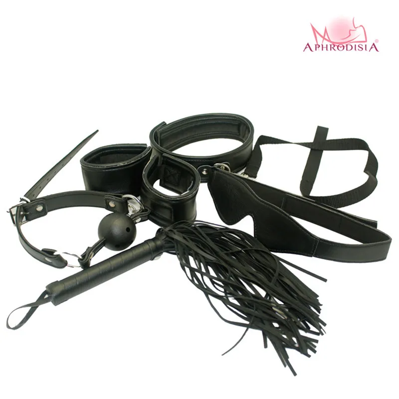 

LYG Aframax black PU set set toys fun fun couple offbeat leather adult products