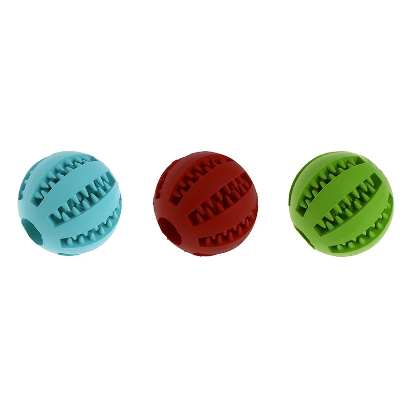 

Pet Dog Chew Toy Food Dispenser Ball Bite-Resistant Clean Teeth Natural Rubber