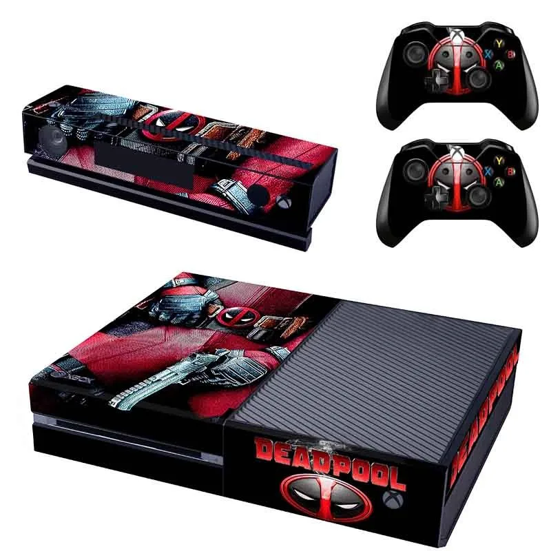 Vinyl Deadpool Cover Skin Sticker for Xbox One & Kinect & 2 controller