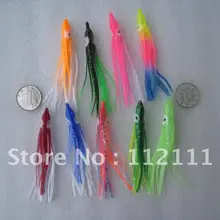 100 шт. мягкие приманки, Осьминог приманка 9 см( 5 цвета смешанный