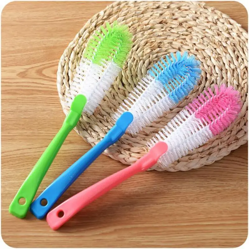 

Kitchen Cleaner Long Handle Brush Glass Cup Cleaning Brush Household Coffe Tea Cup Wineglass Bottle Plastic Cleaning Tools