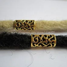 5 шт.-10 шт. металлическая Золотая коса для волос dread dreadlock бусины кольца трубка около 8 мм отверстие для волос аксессуары