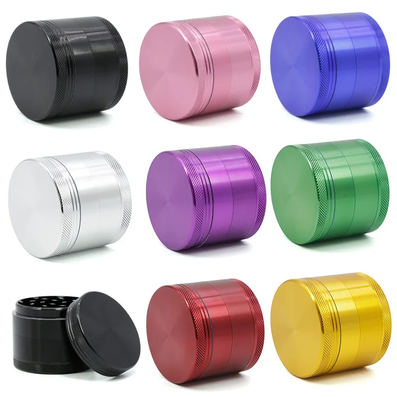 

Hot-selling Aluminium Alloy 4-layer Grinder Diameter 55MM Grinders Mill Herb Spice Grinder Smoking Weed Crusher Grinder Tobacco