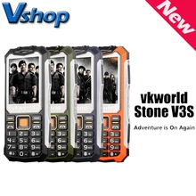 Russian Keyboard VKWorld Stone V3S 2.4 inch Waterproof Dropproof Dustproof Mobile Phone Dual LED Light FM Dual SIM Cell Phone
