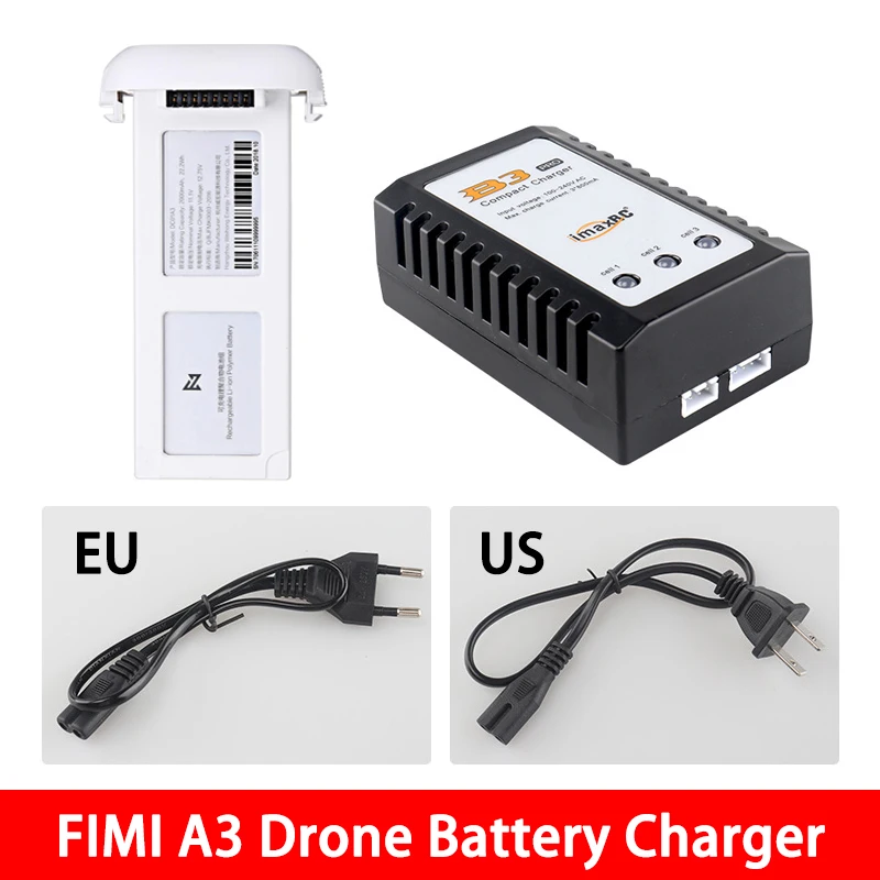 

IN STOCK! Xiaomi FIMI A3 Drone LiPo Battery Charger & Adaptor RC Quadcopter Spare Parts Accessories 2S/3S LiPo HV Charging Tool