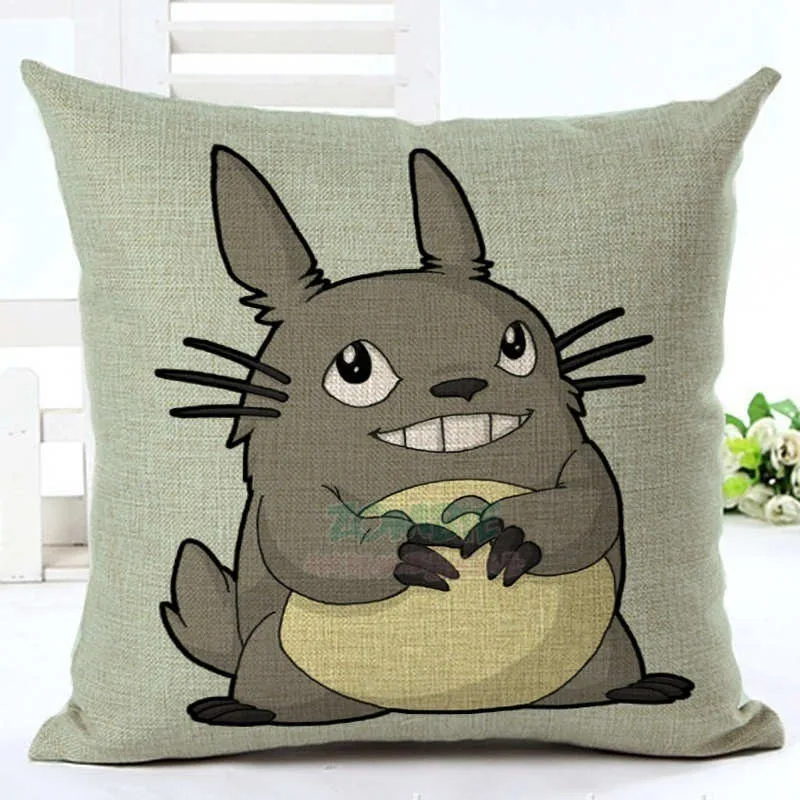 Totoro With Mei Pillow Cover