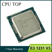 Intel processador xeon e3 1231 v3 3.4ghz, processador quad-core lga 1150, cpu de mesa E3-1231 v3