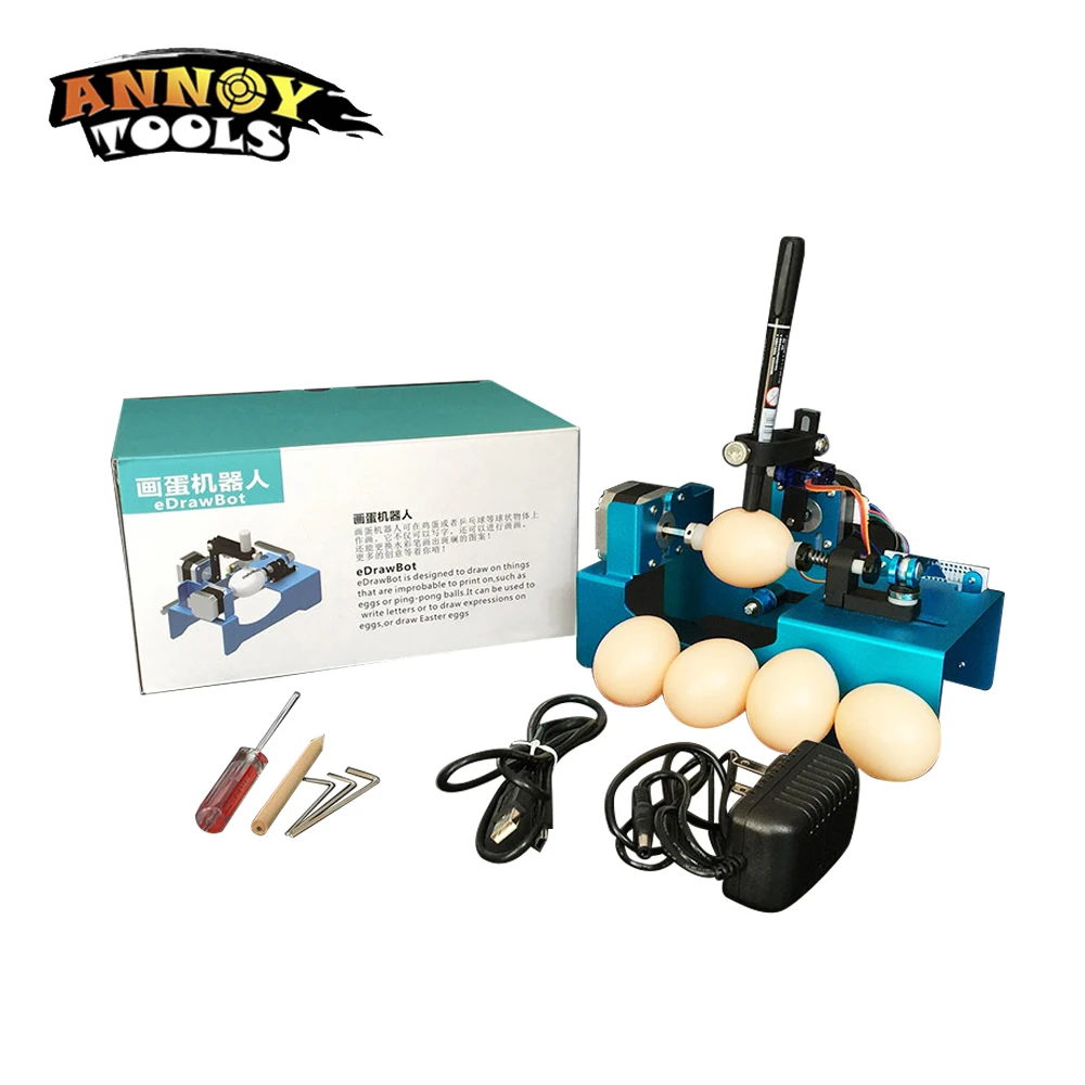 DIY eDrawBot 220 В DC 12 1A яйца для раскрашивания Paianting письма Смарт Robort металла машина