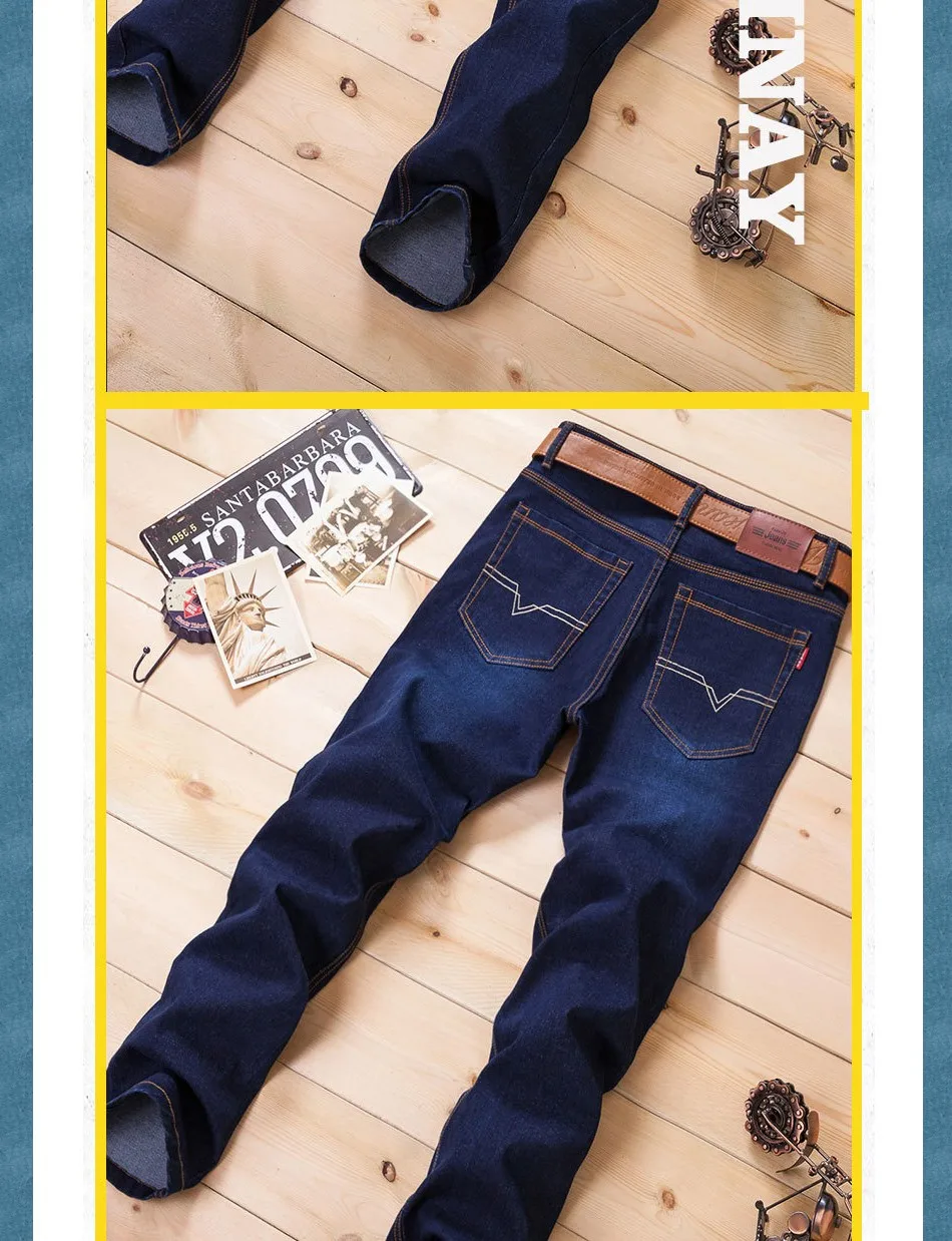 Новинка, Осень-зима, одноцветные джинсовые прямые дизайнерские брюки карго, мужские Дешевые повседневные утолщенные непромокаемые облегающие мужские джинсы