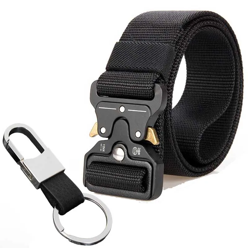 

Outdoor Tactical Belt Military Army Waist Belt Nylon Heavy Duty Cinturon Tactico Metal Automatic Buckle Hunting Accessories