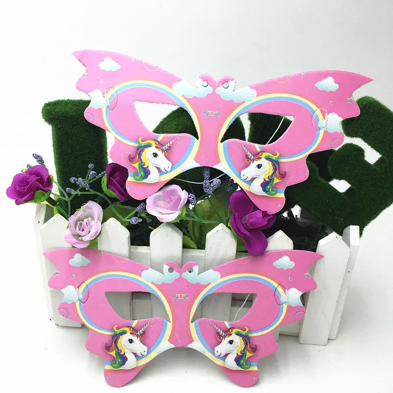 

10PCS/LOT UNICORN FACE MASKS BABYS HOWER PARTY MASKS UNICORN THEME FACE MASKS UNICORN BIRTHDAY PARTY SUPPLIES
