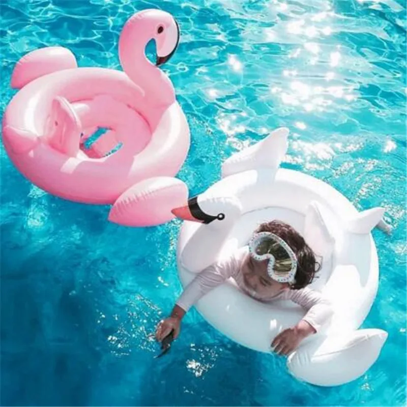 WYNLZQ Inflatable Baby Float Swan Baby Swimming Ring Baby Float