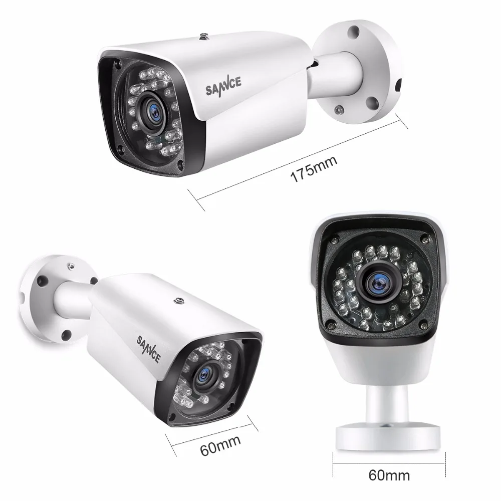 SANNCE 4CH 1080P XPOE Network Video Security System 4PCS 2MP IP66 Outdoor Security IP Camera Video Surveillance System CCTV Kit