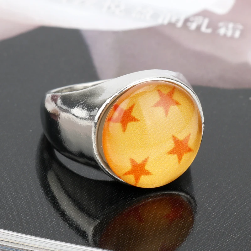 MQCHUN Anime Super Dragon Ball Z Rings Cosplay Ball 1-7 Stars Resin