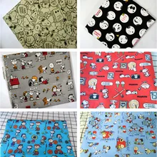 Мультяшная собака, хлопок, полиэстер, парусиновая ткань, пэчворк, сделай сам, материал, сумка для штор, стеганое шитье, текстиль, Tildacloth