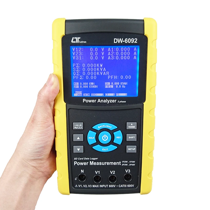 

Electrical Equipments DW-6092 Three 3 Phase Power Meter Analyzer Lutron Dw-6092 Tester Real Time Data Logger