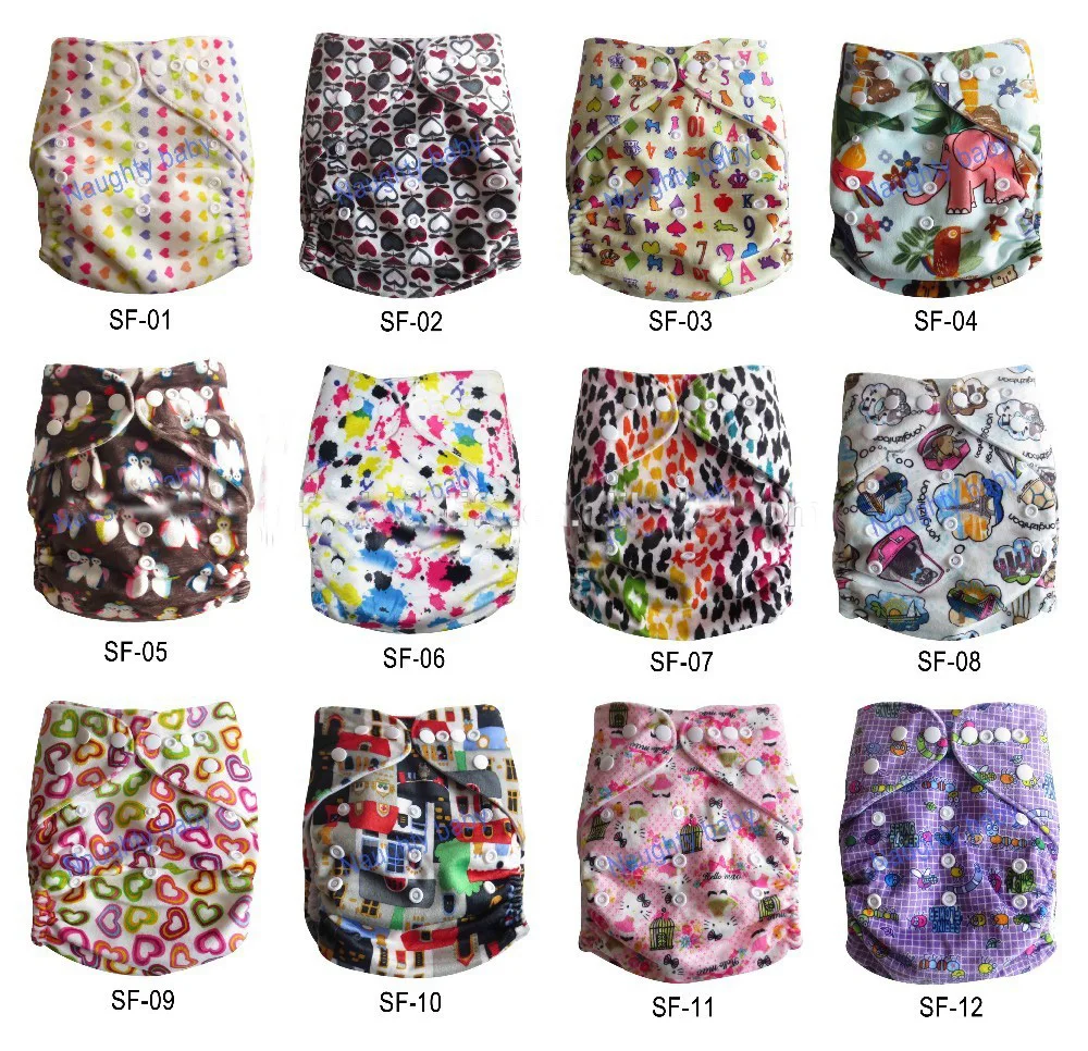 

2017 Supper Soft Minky Baby Daipers New Design Reusable Washable Pocket Cloth Diaper Nappy 50+ 100 Inserts