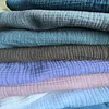 Tissu doux à double gaze 100% coton naturel, largeur 140 cm, 55 pouces, 125 gsm, tissu à coudre pour couverture de bébé, CD02, vente en gros ► Photo 1/6