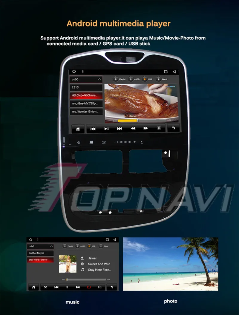 8 core 2g ram android  car radio gps For Renault Cilo 2013