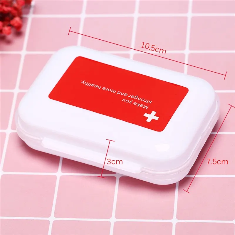 

Moistureproof Pill Holder Medicine Box 8 Compartment Pill Storage Case Pill Cutter Portabal Multilayer Pills Organizer Box