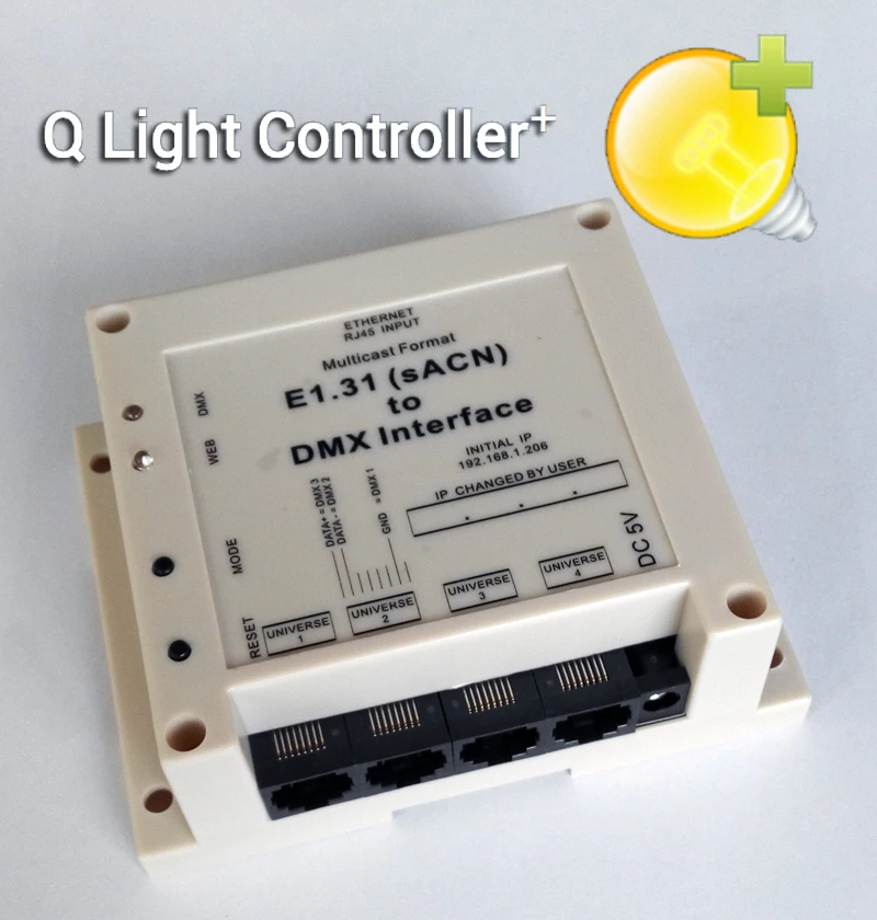 Perfect For Qlc+ ( Q Light Controller) Qlc, E1.31 (sacn) Multicast To