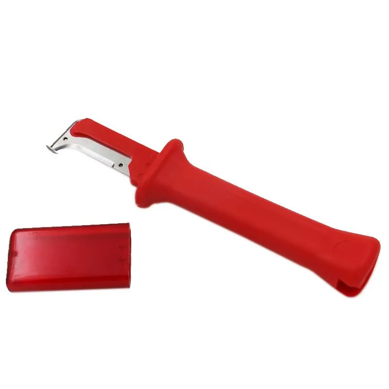 

1pcs Red German Type Electrical Insulation Cable Stripping Knife For DIY Home Renovation