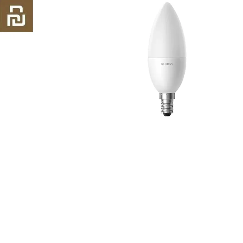 Xiao mi jia Candle Bulb Smart E14 Светодиодный mi Bulb белый теплый светильник для mi Smart Home Беспроводной Wi-Fi контроль с mi jia APP - Цвет: 1Pcs Matte