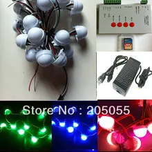 120 шт. WS2811 полный Цвет 3 светодиодный s 5050 SMD RGB сменный ЖК-экран 12 V молочное покрытие+ T-1000S устройство для чтения sd-карт+ адаптер/Мощность питания