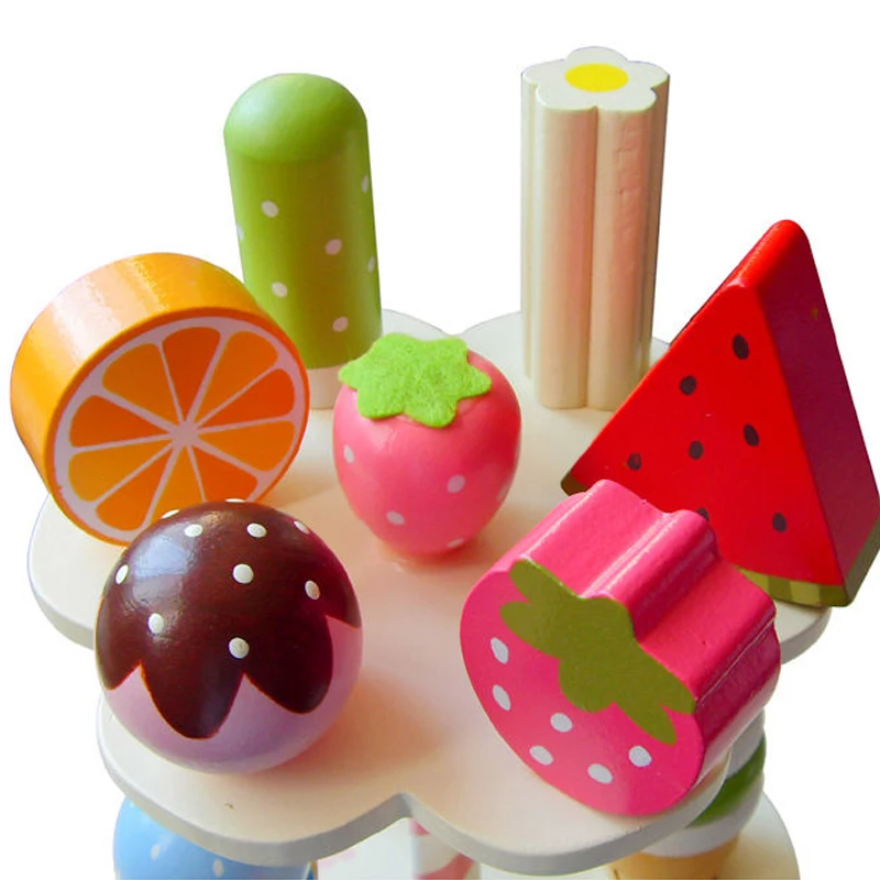 Детские игрушки Моделирование магнитного мороженого деревянные игрушки ролевые игры Кухня Еда для детей игрушки для младенцев еда День рождения Рождественский подарок
