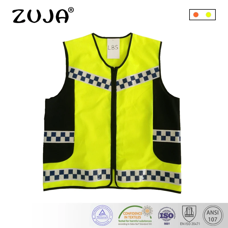 

Safety Vest Knitted Traffic Vest Fluorescent light PVC Tape