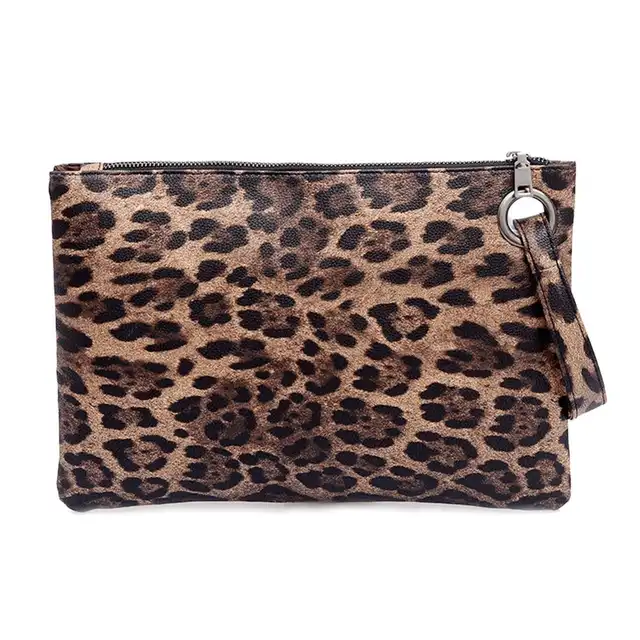 animal print clutch bag