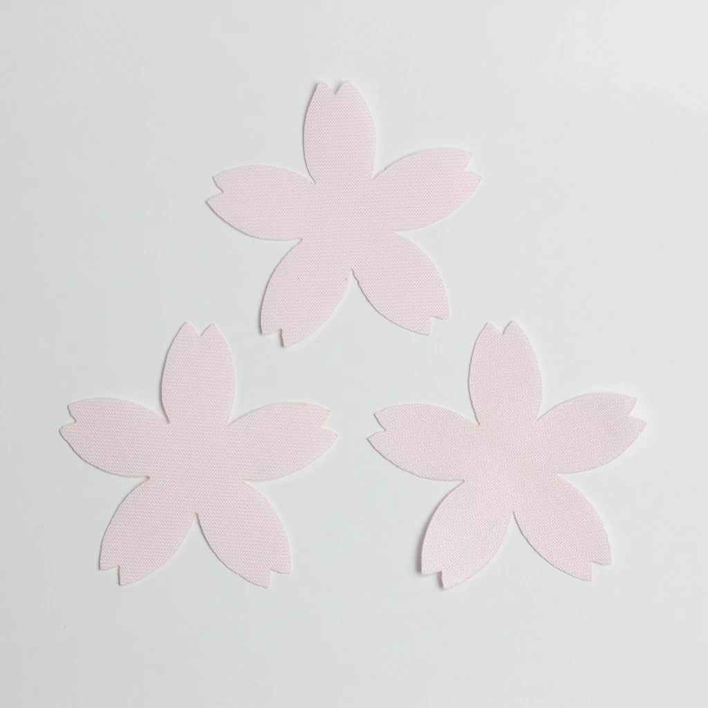 100pcs Cut Out Satin Drill Fabric Flower Pieces for DIY Wedding Bridal Craft 4cm