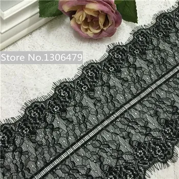 

6M/Lot Exquisite Black,white Eyelash Lace, Wide 20CM Handmade DIY Clothing Accessories Materials ,RS1067