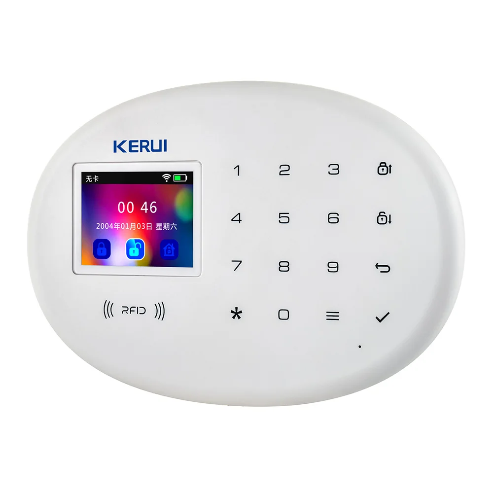 KERUI новая W20 беспроводная WiFi GSM домашняя охранная сигнализация с 80 дБ сирена RFID