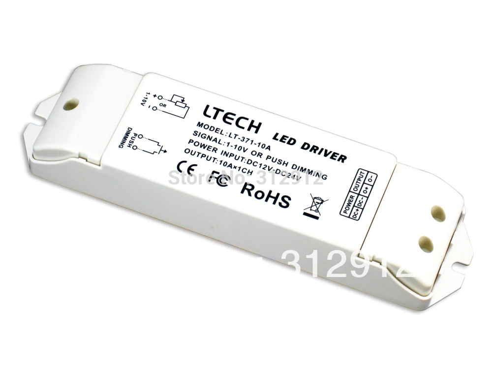 

LT-371-10A ,0-10V/1-10V constant voltage led dimming driver;max 10A each channel output