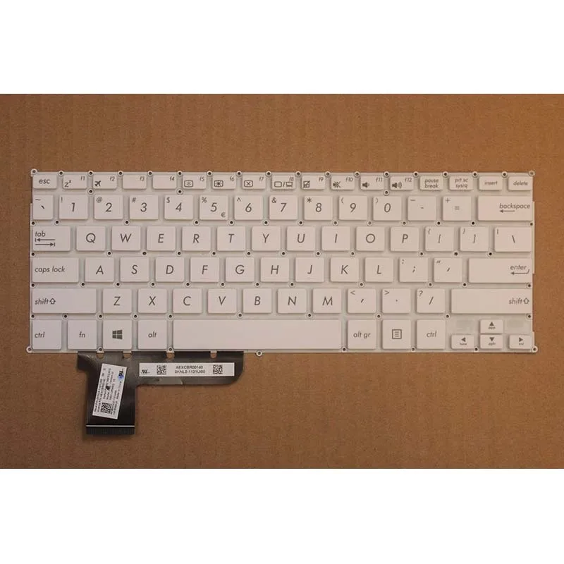Новая английская клавиатура для ASUS X201 X201E S200 S200E x202e Q200 Q200E США клавиатура для ноутбука - Цвет: Белый