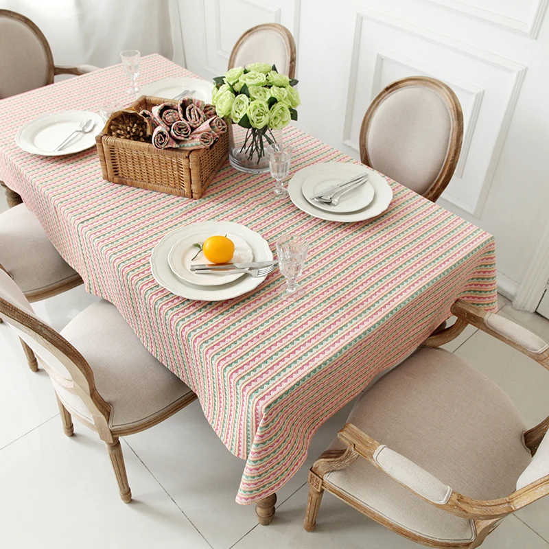 Jo's warm Miya Table Cloth Simple Style Geometric Round Rectangle