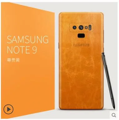 

for samsung galaxy note 9 genuine leather case. insert a 360 degree ultra-thin all-Leather sticker case for samsung note 9 case