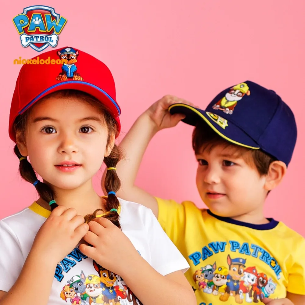 

2019 Genuine PAW Patrol Cotton Cute Children's summer Hats Caps Toys Headgear Chapeau Puppy Chase Kids Birthday Gift Figure toy