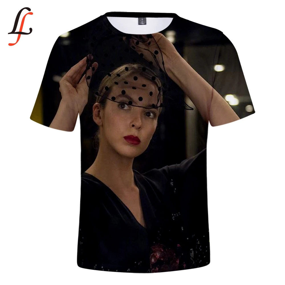 Killing Eve TV 3D повседневные футболки женская и мужская летняя одежда K pop Harajuku Лидер