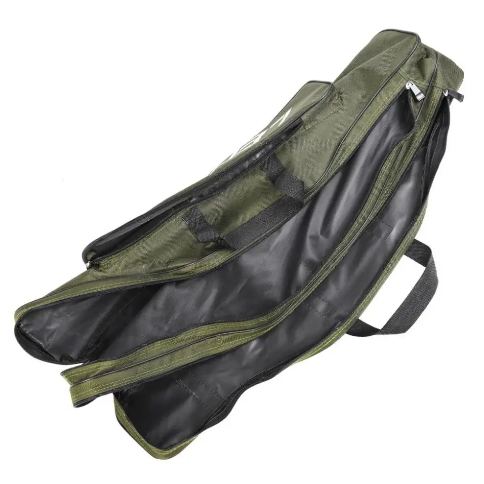 Sac pliable double couche 600D Oxford pour cannes de pêche mer - 0.8m à 1.5m grande capacité